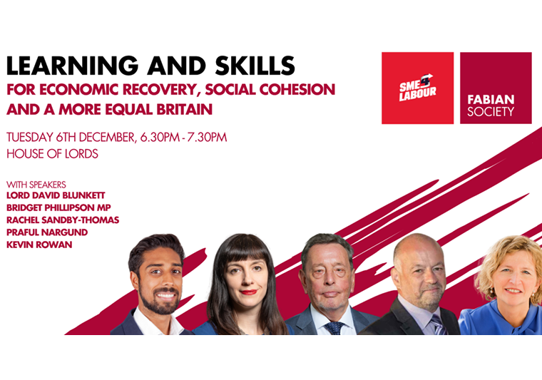 Learning and Skills For Economic Recovery, Social Cohesion and a More Equal Britain